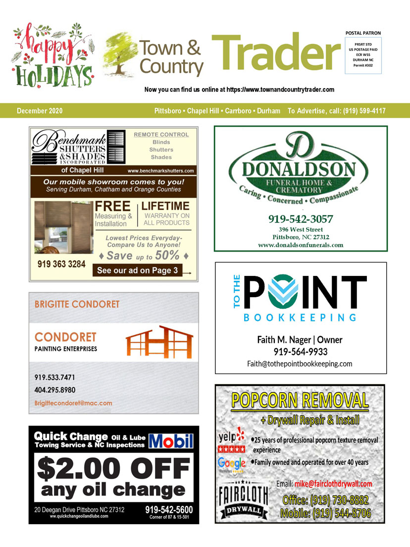 local affordable print advertising serving Chapel Hill, Pittsboro, and Chatham County